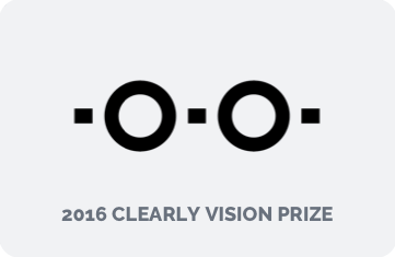Awards - Clearly Vision Logo 2016 Clearly Vision Prize